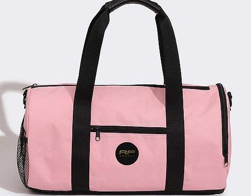 Weekender, Sports, Travel Bag - Pink pastel color